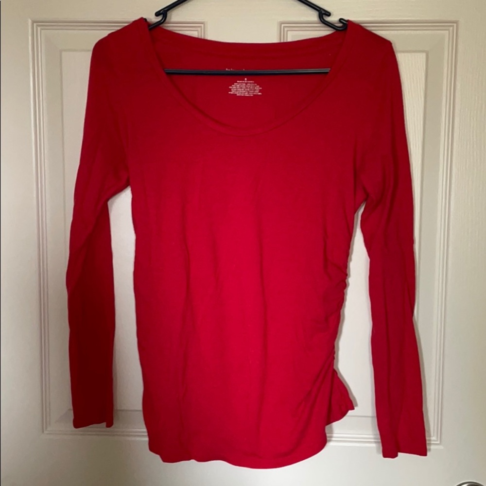Red long sleeve shirt (maternity)